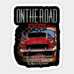 Jack Kerouac On The Road Design Sticker